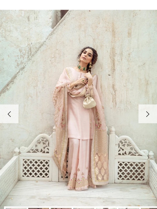 Faiza Saqlain Dresses & Skirts - Elegant Pale Pink Embroidered Women’s Dress with Dupatta